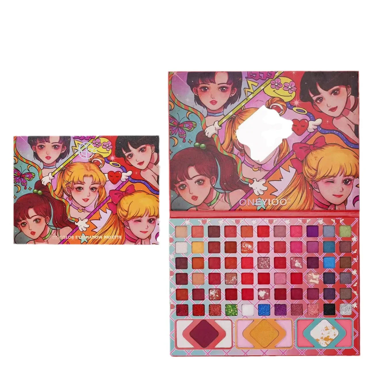 Christmas 96 Colors Eye Shadow Plate Shimmer Matte Sequin Eyeshadow Colorful Stage Ball Dedicated Neon Eyeshadow Palette Make Up