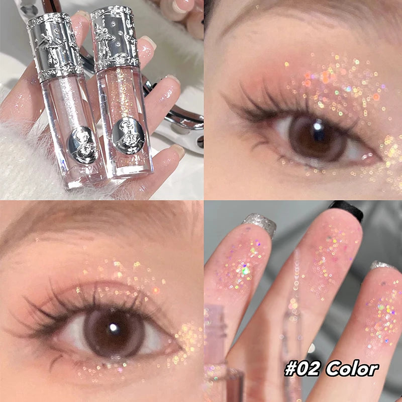 Liquid Eyeshadow Pearlescent Shimmer Silkworm Glitter Eyes Korean Makeup Fine Sparkling Eye Shadow Eyeliner Highlighter Cosmetic