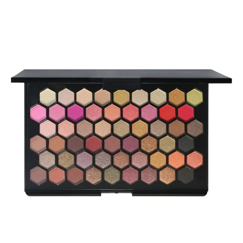 54-Color Eyeshadow Palette Long-Lasting and Versatile Shades, Portable Color Mixing Palette Vibrant Shades for Creative Looks