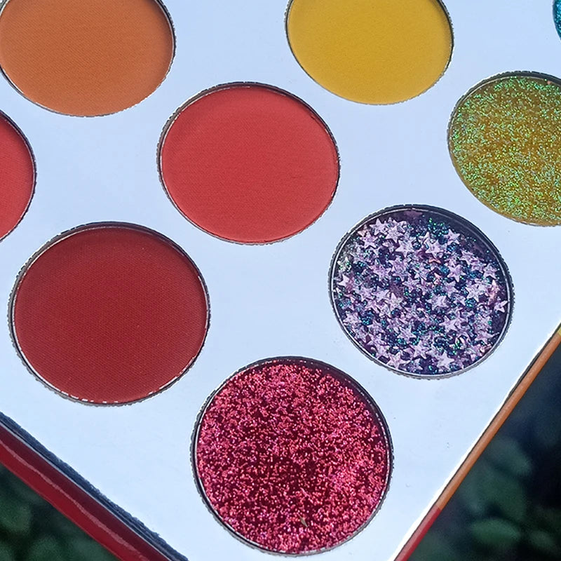 35-Color Rainbow Eyeshadow Palette – Highly Pigmented, Easy to Blend, Vibrant Shades for Creative Spring/Summer Looks