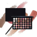 40-Color Eyeshadow Palette with Brush, Long-Lasting and Versatile Shades, Portable Color Mixing Palette, Cosmetics, Perfect Gift