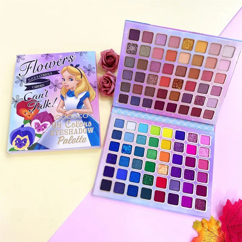 Christmas 96 Colors Eye Shadow Plate Shimmer Matte Sequin Eyeshadow Colorful Stage Ball Dedicated Neon Eyeshadow Palette Make Up